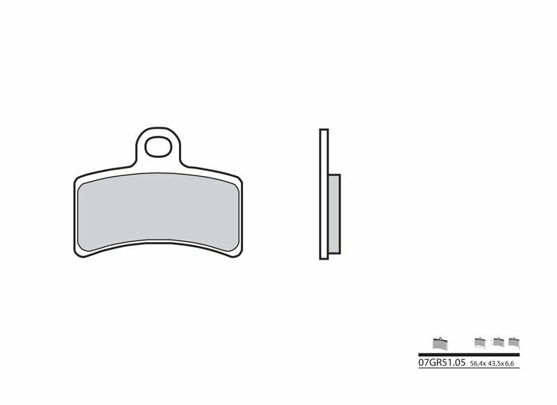 BREMBO Street Brake Pads - 07GR5105 Carbon Ceramic 