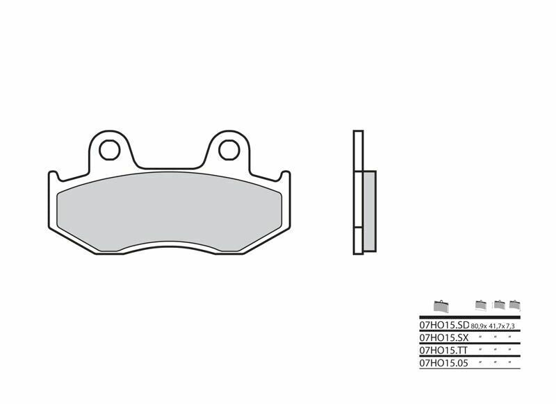 BREMBO Off-Road Remblokken - 07HO15SD Gesinterd metaal