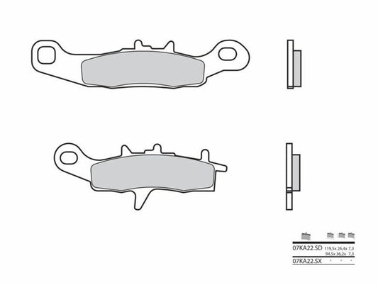 BREMBO Off-Road Remblokken - 07KA22SD Gesinterd metaal