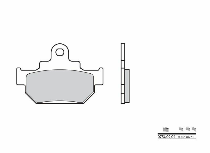 BREMBO Street Brake Pads - 07SU0904 Carbon Ceramic 