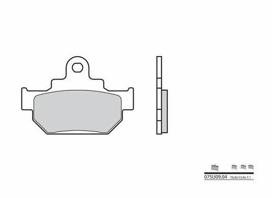 BREMBO Street Brake Pads - 07SU0904 Carbon Ceramic 