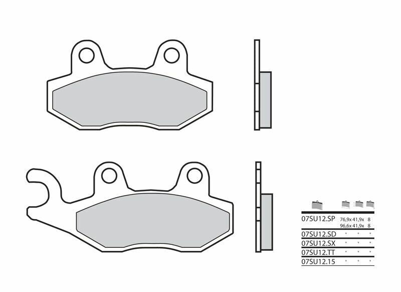 BREMBO Off-Road Remblokken - 07SU12SD Gesinterd metaal