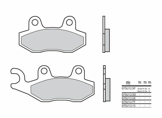 BREMBO Off-Road Remblokken - 07SU12SD Gesinterd metaal