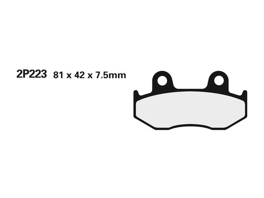 NISSIN Street /Off-Road Brake Pads - 2P-223STMX Sintered metal