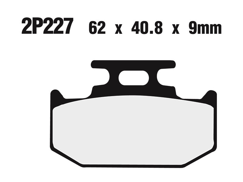 NISSIN Off-Road Brake Pads - 2P-227GS Semi-metal