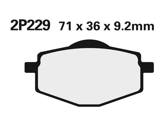 NISSIN Off-Road Remblokken - 2P-229GS Semi-metaal