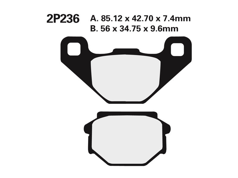 NISSIN Off-Road Remblokken - 2P-236GS Semi-metaal