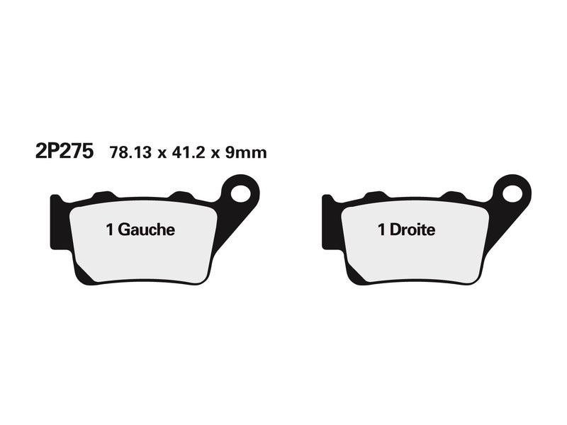 NISSIN Street /Off-Road Brake Pads - 2P-275ST-MX Sintered metal