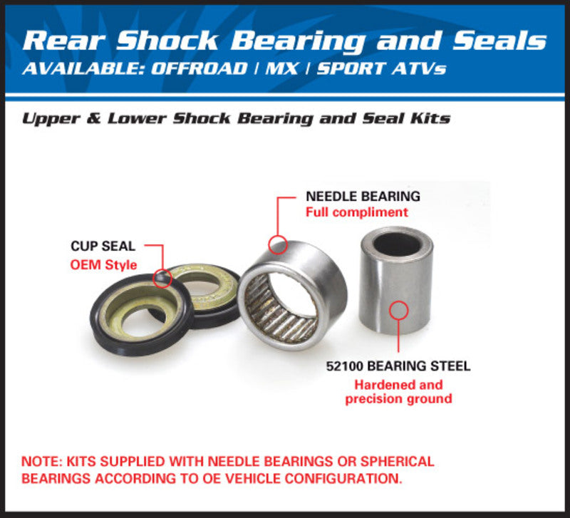 ALL BALLS Shock absorber bearing set under Honda CR125R/250R/500R 