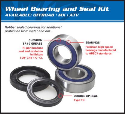 ALL BALLS Rear wheel bearing set Honda CRF150R/HM CRE-F150 