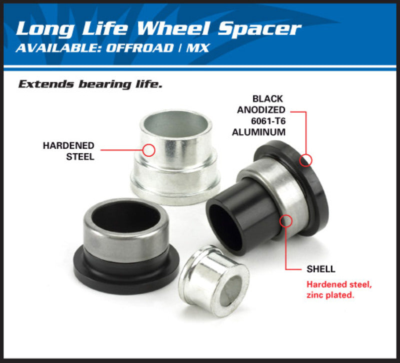 ALL BALLS Rear wheel spacer set - Honda CR125R/250R