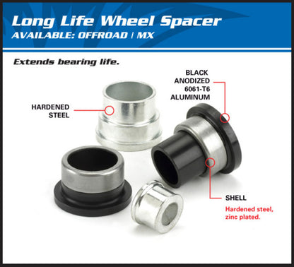 ALL BALLS Rear wheel spacer set - Honda CR80R