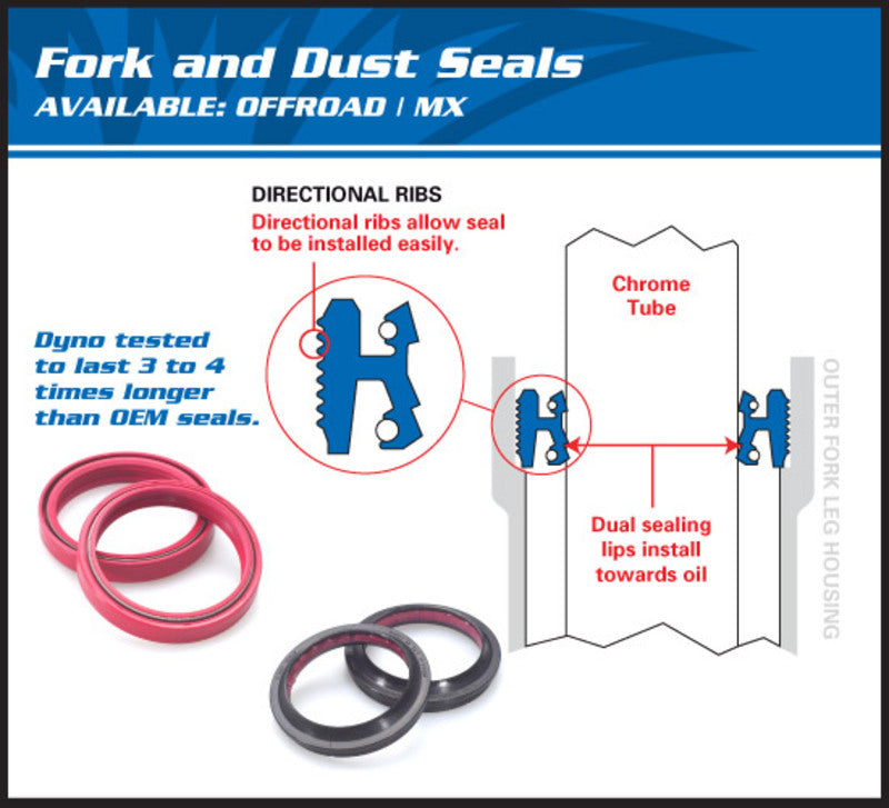 ALL BALLS front fork seals - 47x58x10