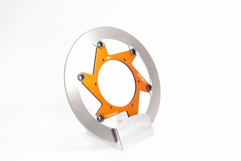 BERINGER Aeronal round floating brake disc - orange