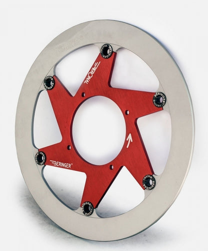 BERINGER Aeronal round floating brake disc - red