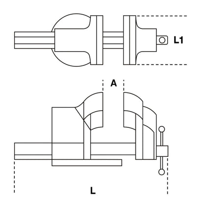 BETA Parallel bankschroef 150mm