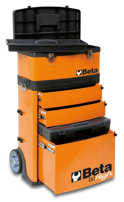 BETA Trolley met 2 modules ral2011 oranje