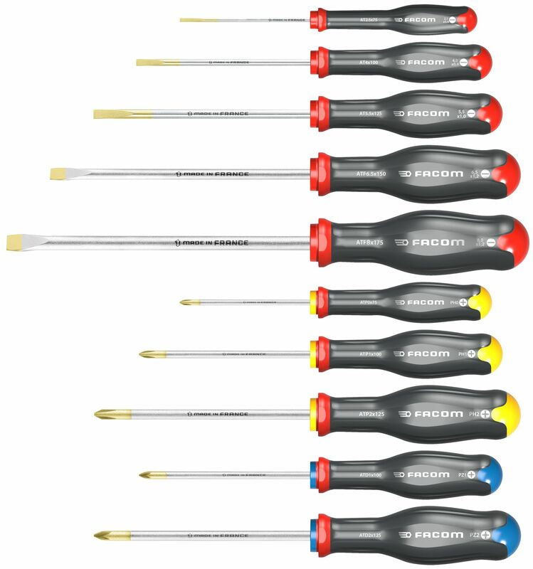 FACOM Protwist® Screwdrivers Set - 10 Pieces