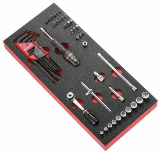 Tools Module FACOM 1/4'' Sockets & Ratchet - Foam Tray