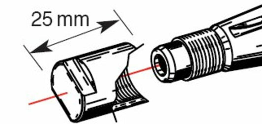 BESCHERMINGSDOP KRUKAS VOOR VLIEGWIELTREKKER LENGTE 25MM