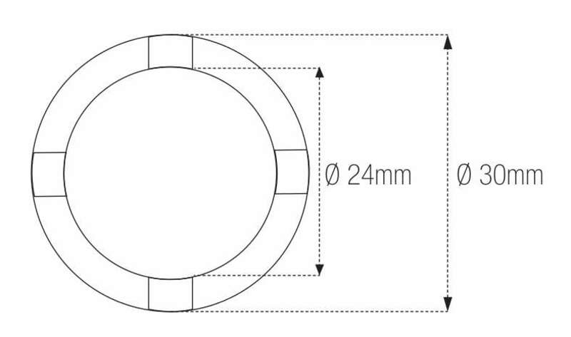 DOUILLE A CRENEAUX Ø24/30MM HONDA 07716-0020100