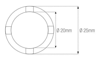 DOUILLE A CRENEAUX Ø20/25MM HONDA 90231-KY4-900