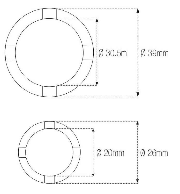 SPECIAL TOOL KOPPELING Ø20/26MM & Ø30/39MM KAWA 57001-1450 / 57001-1597