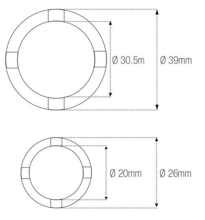 SPECIAL TOOL KOPPELING Ø20/26MM & Ø30/39MM KAWA 57001-1450 / 57001-1597