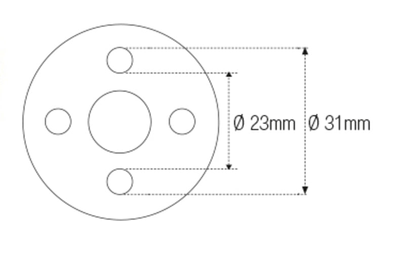 Nokkendop JMP Øint23mm/Øext31mm 4 nokken voor stuurkolom Ducati