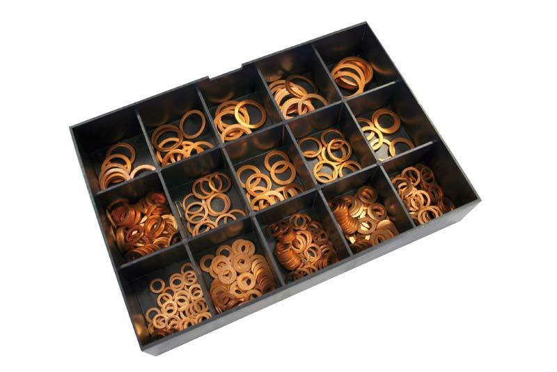 KOPEREN RINGEN  SET VAN 400 STUKS