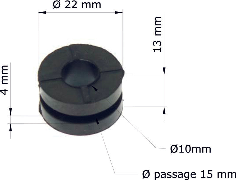 TOURMAX Multifunctionele rubber dempers Honda CR80R