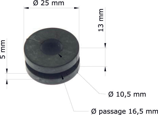 TOURMAX Multifunctional rubber dampers Honda CR125R