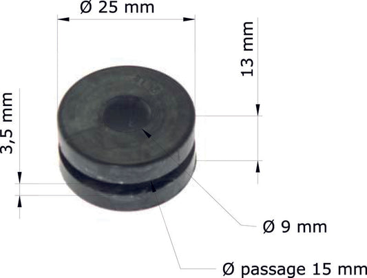 TOURMAX Multifunctional rubber dampers Honda CR125R