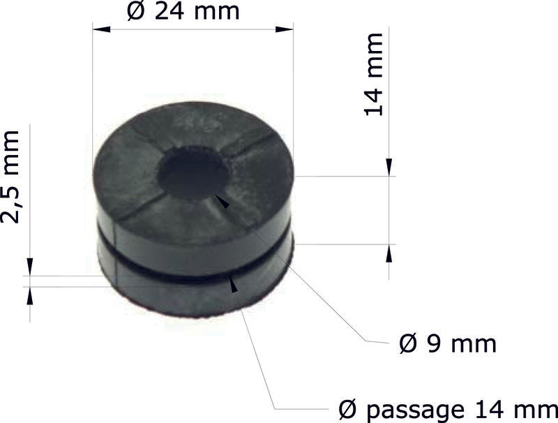 TOURMAX Multifunctional rubber dampers Honda CRF450R/X