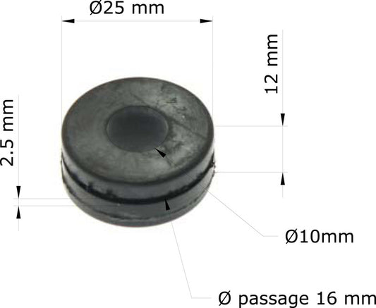 TOURMAX Multifunctional rubber dampers Honda CBR900RR