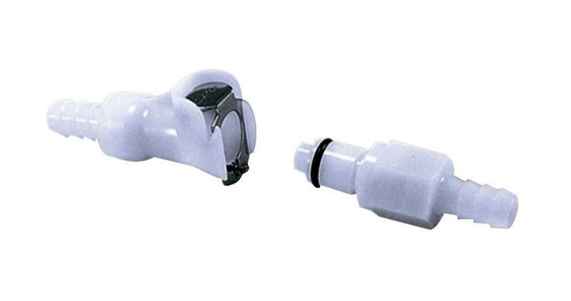 QUICK COUPLING 8MM DOUBLE LOCK WHITE