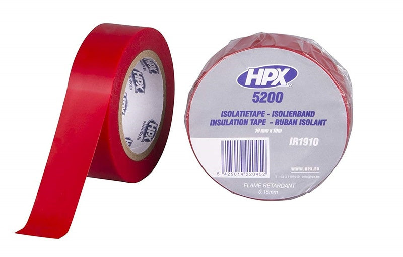 INSULATING TAPE RED 19MM X 10M 