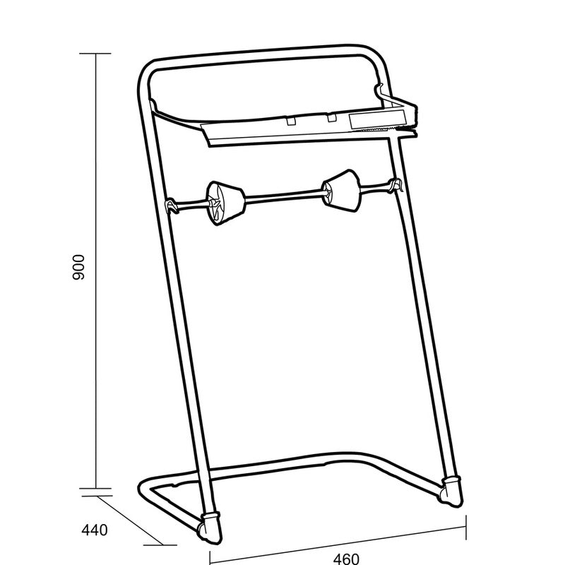 KATRIN Blue Line Floor Paper Dispenser