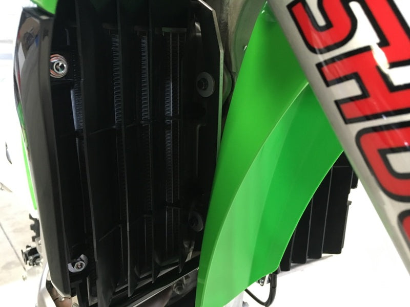 AXP Aluminum Radiator Protector - Kawasaki KX250F 