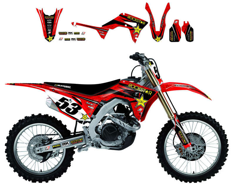 BLACKBIRD Rockstar Energy Graphic Kit Honda CR125/250R