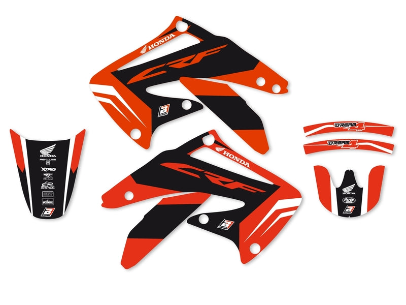 BLACKBIRD Dream Graphic 4 Graphic Kit Honda CRF450R 