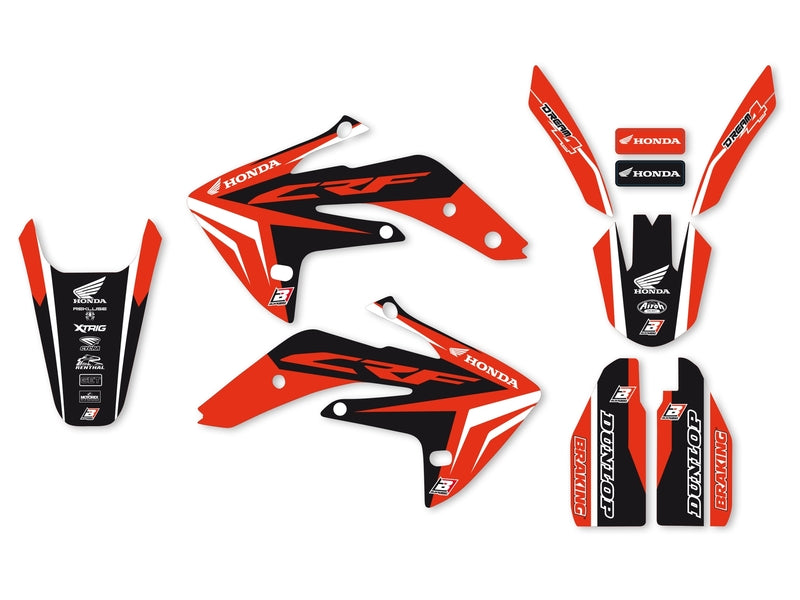 BLACKBIRD Dream Graphic 4 Graphic Kit Honda CRF150R 