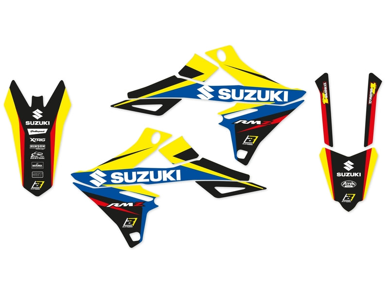 BLACKBIRD Dream Graphic 4 Graphic Kit Suzuki RM-Z250/450 