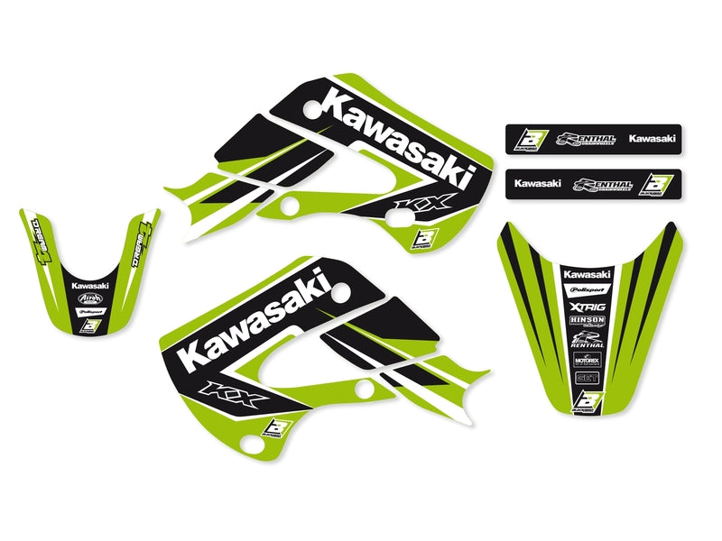 BLACKBIRD Dream Graphic 4 Graphic Kit Kawasaki KX65 