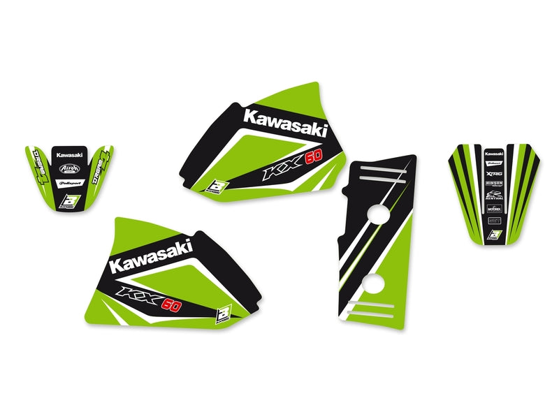 BLACKBIRD Dream Graphic 4 Graphic Kit Kawasaki KX60 