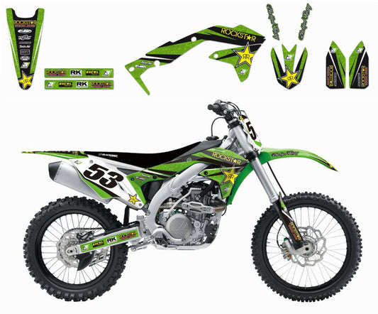 BLACKBIRD Rockstar Energy Graphic Kit Kawasaki KX450F