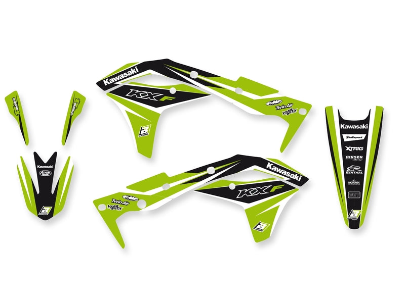 BLACKBIRD Dream Graphic 4 Graphic Kit Kawasaki KX250F 