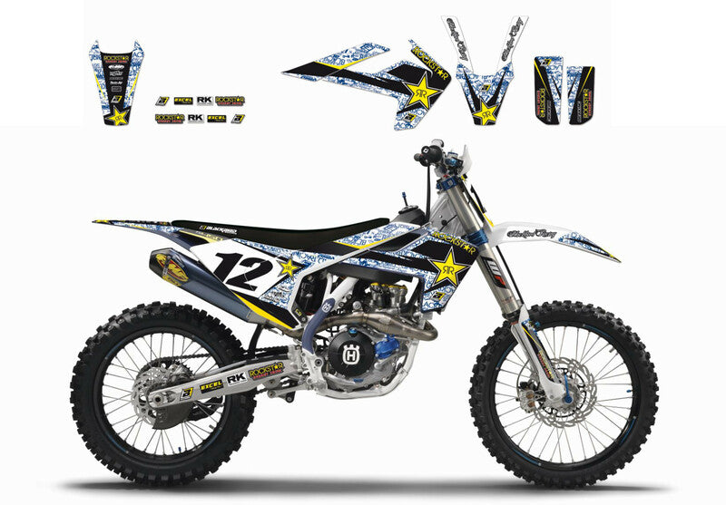 BLACKBIRD Rockstar Energy Graphic Kit Husqvarna TC/FC TE/FE 