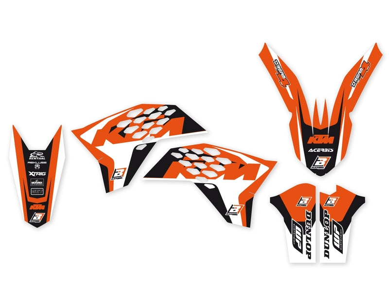 BLACKBIRD Dream Graphic 4 Complete Graphic Kit KTM SX/SX-F 