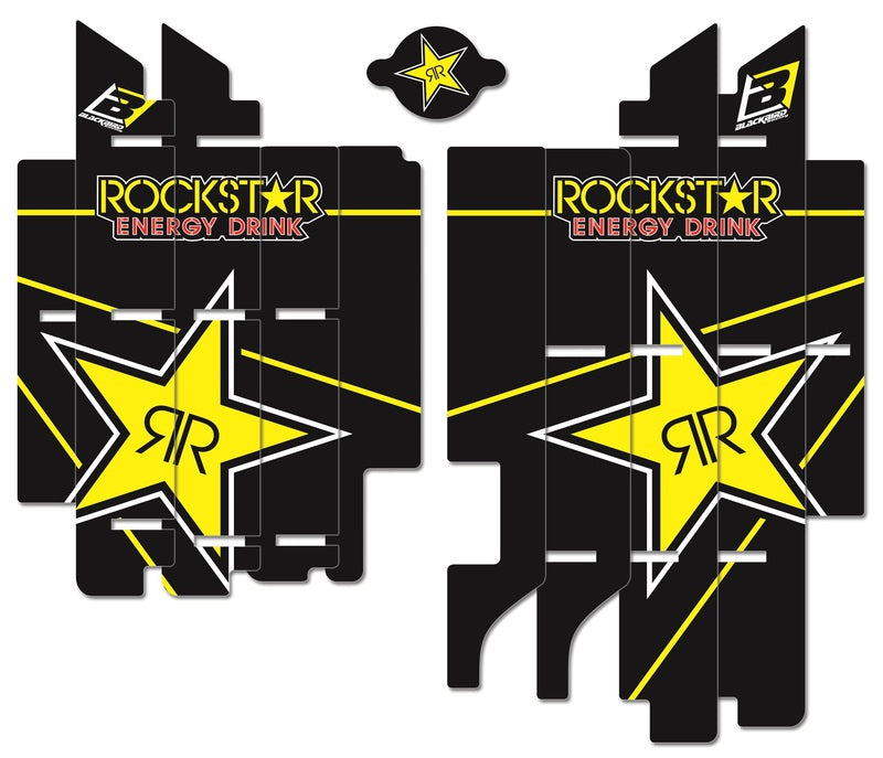 BLACKBIRD Rockstar Energy Radiator Louvers Graphic Kit Suzuki RM-Z450 